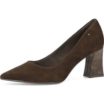 Dámská móda Tamaris dámské elegantní lodičky - tmavohnědé
