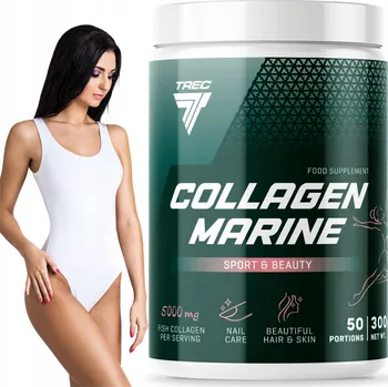 Kloubní výživa TREC COLLAGEN MARINE Rybí Kolagen 300g s KYSELINOU HYALURONOVOU, VITAMÍNY A MINERÁLY