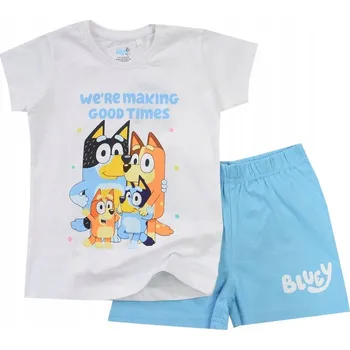 BLUEY RODINKA pyžamo dívčí KRÁTKÝ RUKÁV šortky 110 D051U