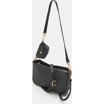Sinsay - Crossbody kabelka z imitace kůže - černá - 611EK-99X - 611EK-99X-ONE