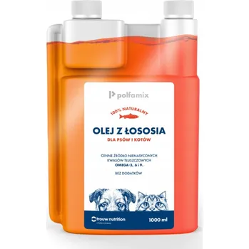 POLFAMIX Lososový olej pro psy a kočky 1 litr