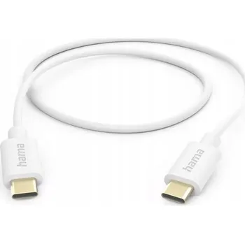 Datový kabel Kabel Hama USB typ C - USB typ C 1 m bílý
