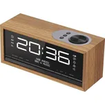 CARNEO C100, rádio DAB+, FM, BT, budík, OLED, wood hnědá