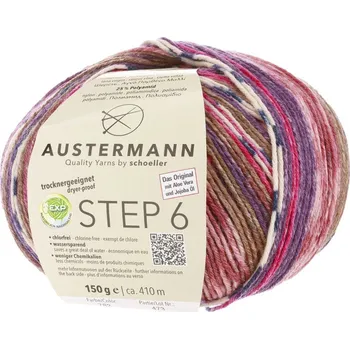 Příze Příze Austermann Step 6 Rainbow 782 rosenmalve