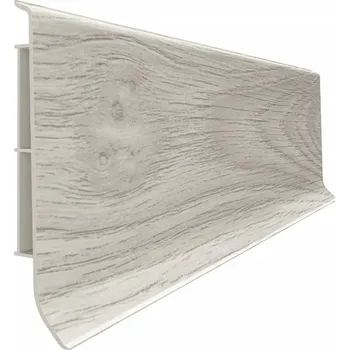 soklová lišta Lišta Vilo PVC 5 x 80 cm, délka 10 cm, dub