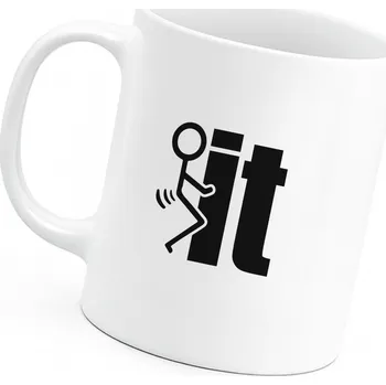 GRAVENO Vtipný hrnek "FU*K IT"