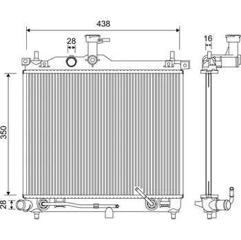 Chladič motoru Chladič, chlazení motoru VALEO 701252