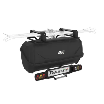 Nosič lyží Nosič lyží na tažné Peruzzo SkiBike 2 + box (pro 4 páry lyží nebo 2 snowboardy + nosič na 2 kola + box)