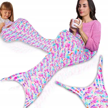 Dětská deka DEKA OCAS MOŘSKÉ PANNY MĚKKÁ MOŘSKÁ PANNA ZAVINOVAČKA DUHOVÁ DEKA PRO DĚTI