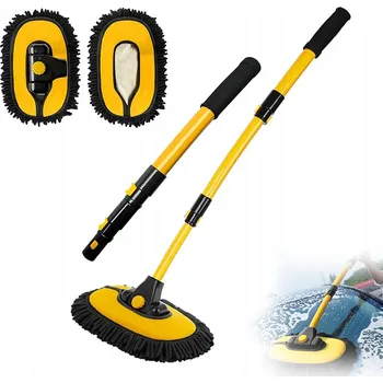 Mycí kartáč na vozidlo Kartáč na mytí auta z mikrovlákna s teleskopickou rukojetí