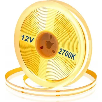 LED páska LED Neon COB pásek 12V 11W/m 8mm 320 diod 2700K velmi TEPLÁ bílá - 5m