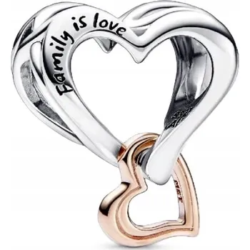 Přívěsek Pandora Přívěsek Srdce se symbolem nekonečna stříbrná