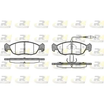 Brzdová destička Klocki hamulcowe 21430, 2461.02