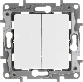 vypínač Legrand Niloe dvojitý tlačítko bílé 764508