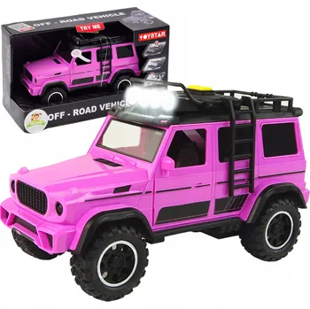 autíčko RŮŽOVÉ SUV auto s pohonem, světla, zvuky terénní vozidlo OTEVÍRACÍ DVEŘE