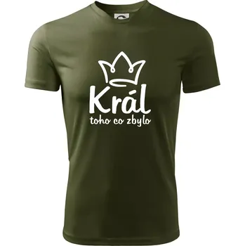 Pánské tričko Král toho co zbylo - Pánské triko Fantasy sportovní (dresovina) - 2XL ( Military )