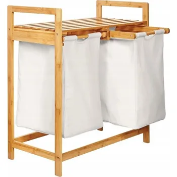 Koš na prádlo Volně stojící koš na prádlo Lumaland 60 l bílý