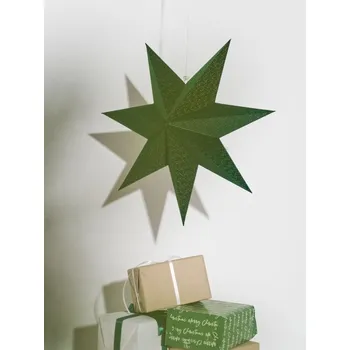 Vánoční dekorace Sinsay - Vánoční dekorace ve tvaru hvězdy - tmavě zelená - 026GG-79X - 026GG-79X-ONE