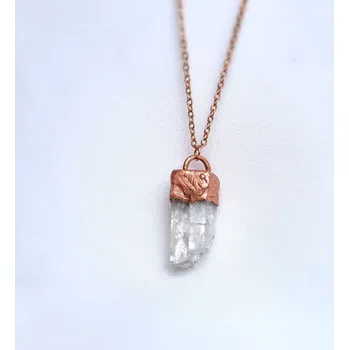 Náhrdelník Petalit - čirý krystal s duhou, šperk/náhrdelník ŠPERKY S PŘÍRODNÍMI KRYSTALY