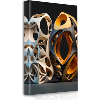 Obraz OBRAZ NA PLÁTNĚ NA ZEĎ Abstrakce 3D 50x70 cm