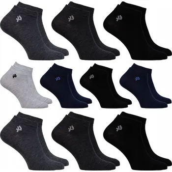 Pánské oblečení Ponožky Anet bavlněné kotníkové ponožky 10 párů vícebarevné, velikost 40-44