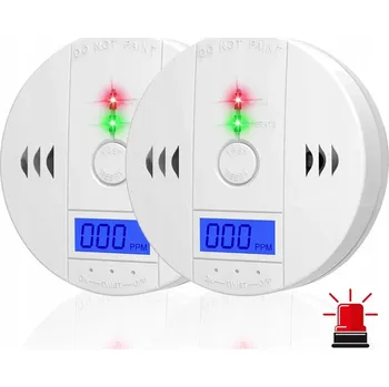 Detektor CO 2X HLÁSIČ OXIDU UHELNATÉHO (CO) A KOUŘE S LCD DISPLEJEM - DETEKTOR S ALARMEM, VYSOKÁ CITLIVOST