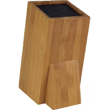 Stojan na nože Stojan na nože Orion, 24,5 cm, hnědý bambus