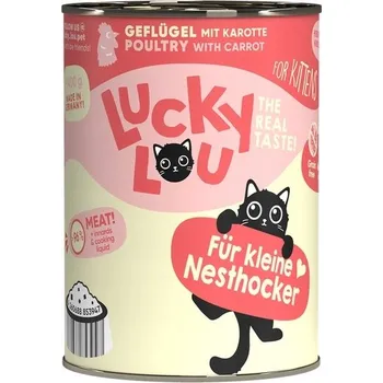 Krmivo pro kočku Lucky Lou Lifestage Kitten Drůbež konzerva 400g