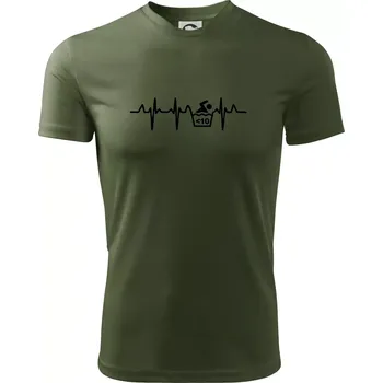 Pánské tričko Otužilec EKG 10 - Pánské triko Fantasy sportovní (dresovina) - 2XL ( Khaki )