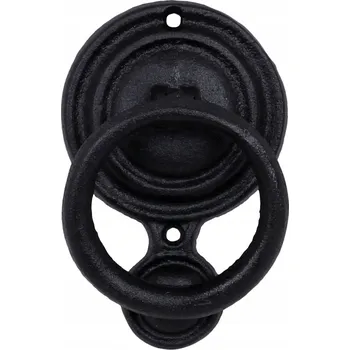 Obraz KLÍPADLO NA DVEŘE LITINOVÉ KLÍČ držák masivní černé na dveře litina kov