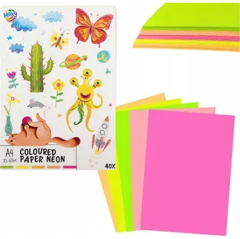 Papír Barevný papír A4 Grafix 40 listů 80 g/m2