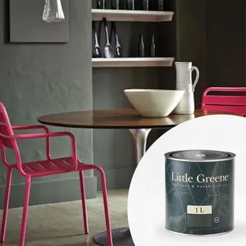 Barva na dřevo Little Greene Barva na kovový nábytek - Lesklá 1L - Intelligent Gloss Vyberte odstín:: Stone-Dark-Warm (36)