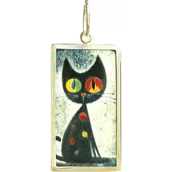 Přívěsek Aljančič Miniartion Kočka žluté zlato