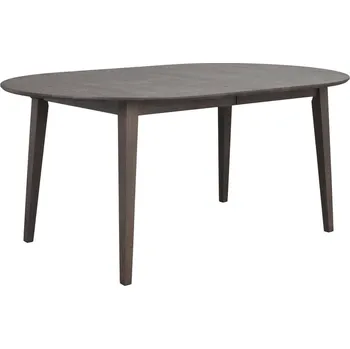 Jídelní stůl ROWICO Oválný rozkládací jídelní stůl FILIPPA tmavě hnědý 170x105 cm