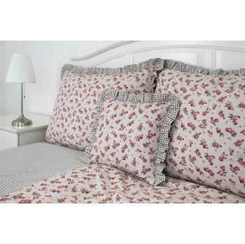 Povlečení Podpěrová s.r.o. Krepové povlečení MANON / PEPITO S KANÝREM Velikost: 200x220 (1x), 70x90 cm kanýr (2x) ŠEV na peřině