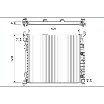 Chladič motoru Chladič, chlazení motoru VALEO 701167