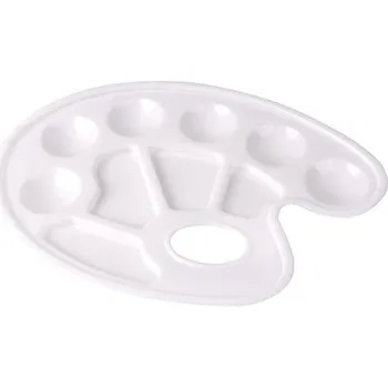 Paleta na barvy Plastová paleta na míchání barev COOL BY VICTORIA – 10 misek 22 × 16,5 cm