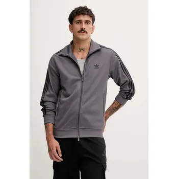 Pánská mikina Mikina adidas Originals Classic Tt pánská, hnědá barva, s aplikací, JY1281 98X, vel. XL