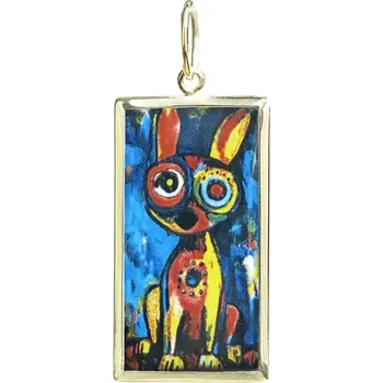 Přívěsek Aljančič Miniartion Pes 2 žluté zlato