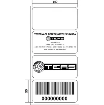 Samolepící etiketa Samolepicí etiketa - papír, 100x50 mm (1000 ks)