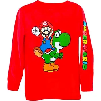 Rybářské oblečení Fashion UK - Super mario: F UK 60479-130 - tričko červené 152 cm
