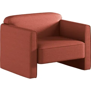 Křeslo Terakotově červené čalouněné křeslo MICADONI Abby