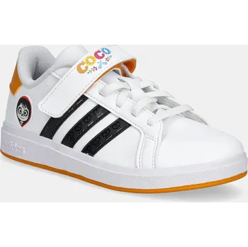 Chlapecká obuv Dětské tenisky adidas GRAND COURT COCO bílá barva, JR5623 00X, EUR 35