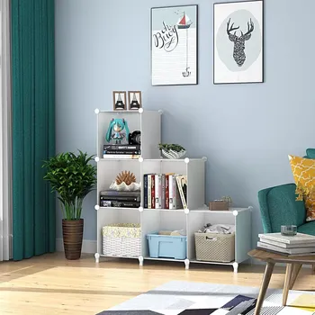 regál Modulární policový regál 6 boxů – bílý (KUB1W)