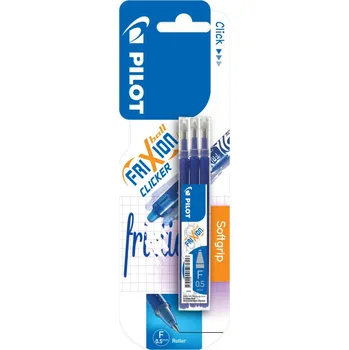Náplň do psacích potřeb PILOT FriXion 05, náplň do gumovacího pera 3ks ,modrá