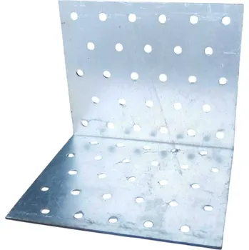 Tesařské kování Úhelník spojovací děrovaný 80x80x40x2 mm