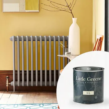 barva na kov Little Greene Barva na radiátory - Polomatná 1L - Intelligent Satin Vyberte odstín:: Mono (218)