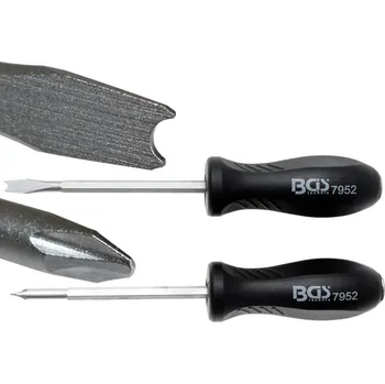 Šroubováky ploché a křížové, na poškozené šrouby, sada 2 díly - BGS 7952