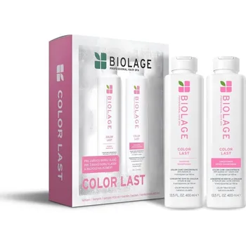 Kosmetická sada Biolage Essentials Biolage Essentials ColorLast šampon pro barvené vlasy 400 ml + Biolage Essentials ColorLast kondicionér pro barvené vlasy 400 ml kosmetická sada