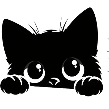 Nášivka Nažehlovací obrázek - černá kočka I (23,0 x 19,0 cm)